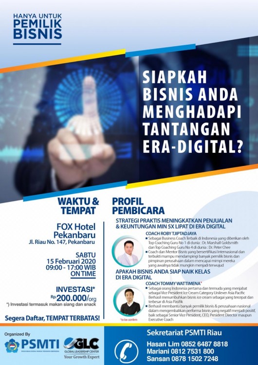 Seminar Bisnis Era Digital | Agenda | Paguyuban Sosial ...